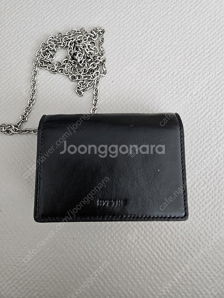 해더 에그쉘 쁘띠 체인백 블랙--2