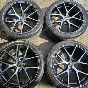 19인치 BBS CIR st 블랙폴리쉬 휠타이어 1대분