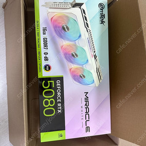 이엠텍 rtx5080 미라클 화이트 미개봉 판매합니다.