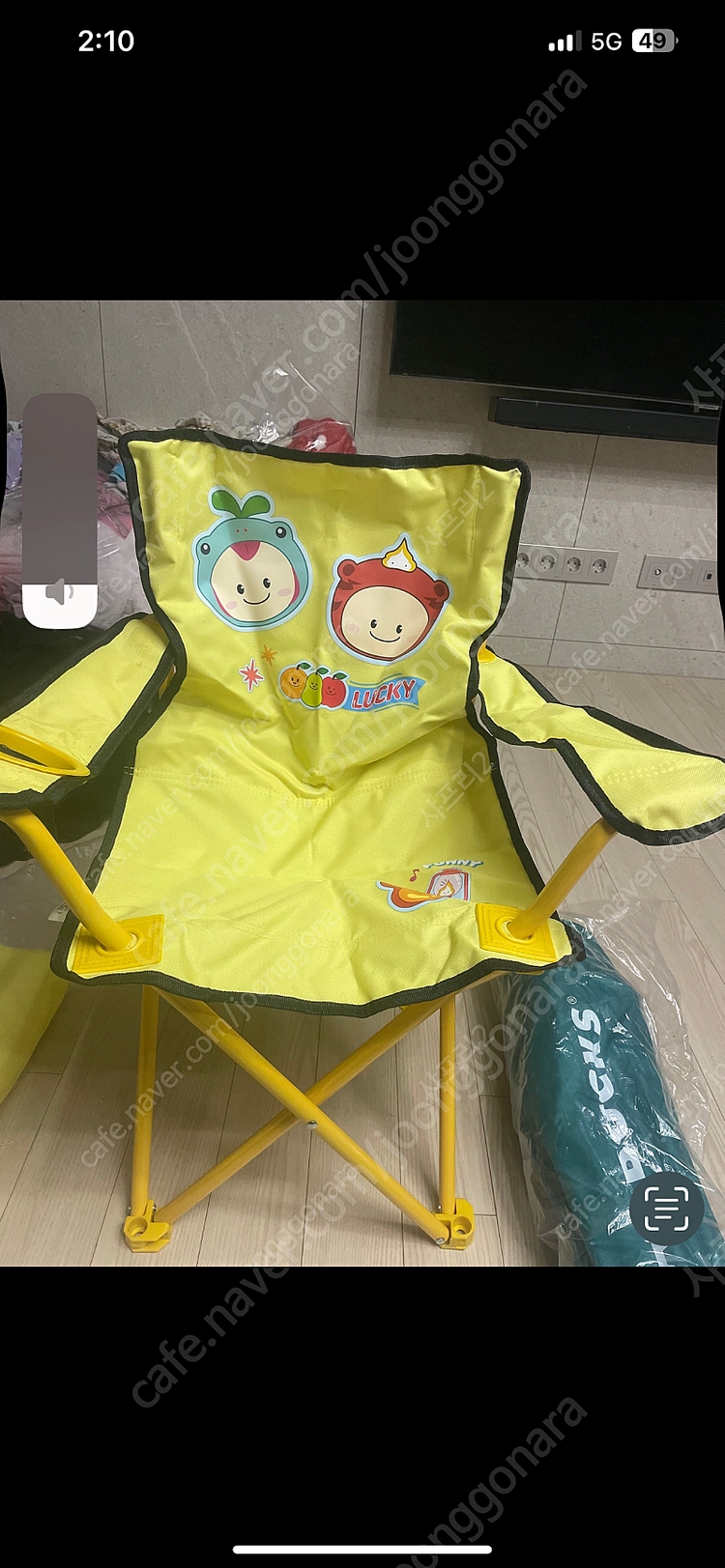 미개봉 새것 스타벅스 체어 1개 녹색 및 미사용 어린이체엉 이미지