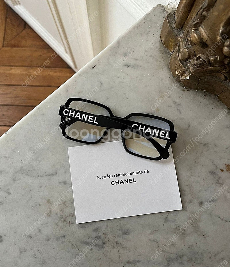 샤넬 CHANEL 스퀘어 안티 블루라이트 안경 (블랙/...--3