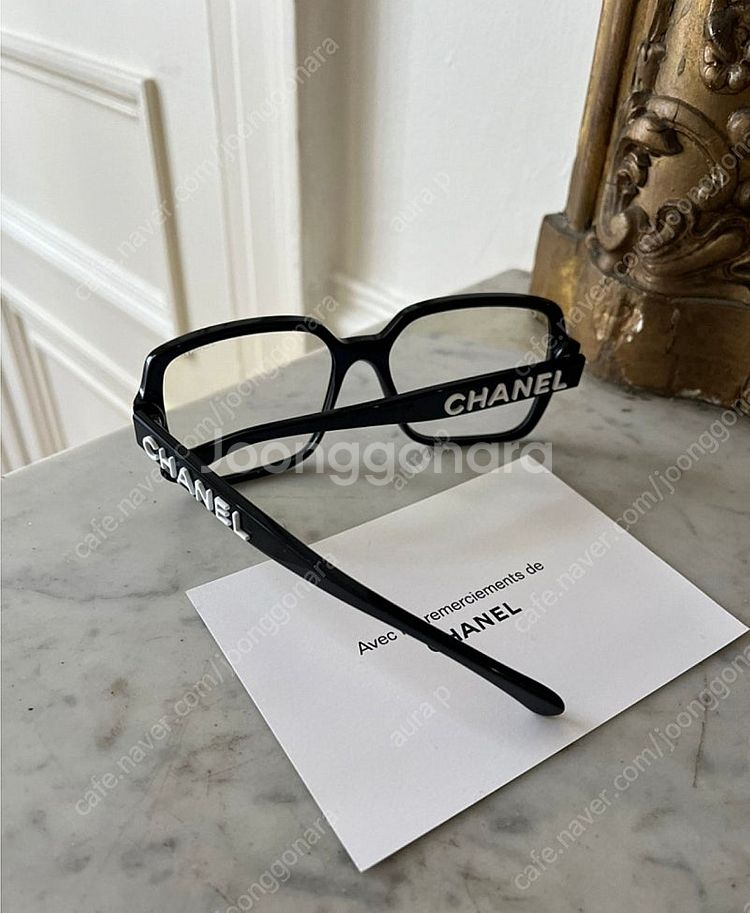 샤넬 CHANEL 스퀘어 안티 블루라이트 안경 (블랙/...--6