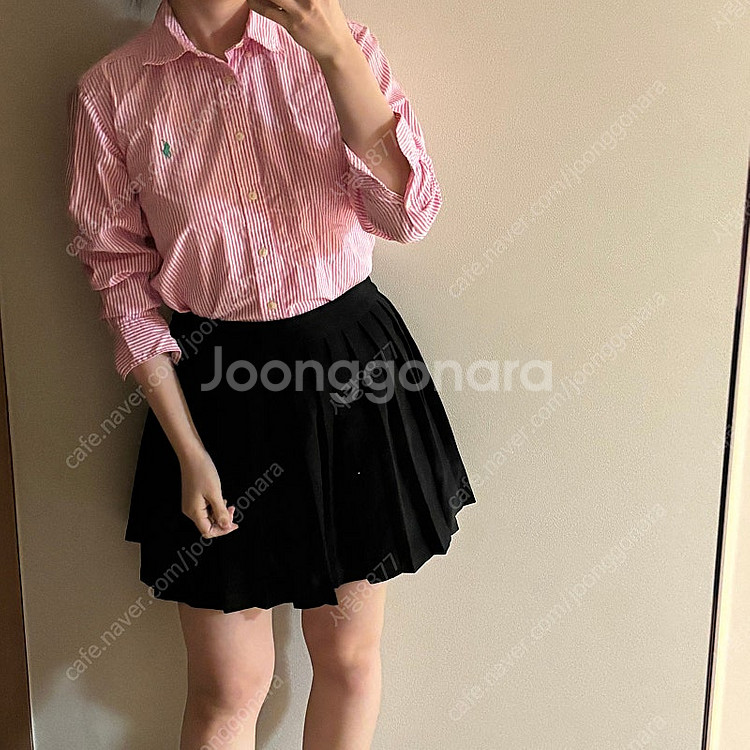 폴로 걸즈 여성 핑크 그린 포니 셔츠 올드머니룩 드뮤어...--1