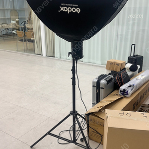 고독스 sl60w + 사각소프트박스 + 스탠드