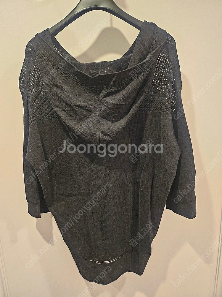 타임 블랙후드니트--1