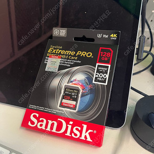 미개봉 샌디스크 SD 메모리카드 128GB SDXC Extreme Pro 익스트림 프로 UHS-I SDSDXXD