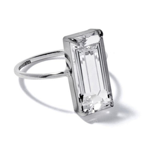 콜드프레임 반지 COLORLESS CHUNKY SQUARE RING