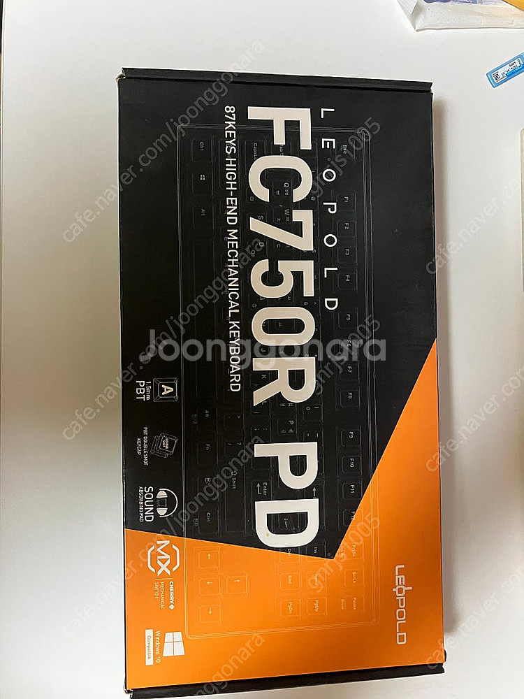 레오폴드 fc750R pd 그레이 블루 저소음 적축--0