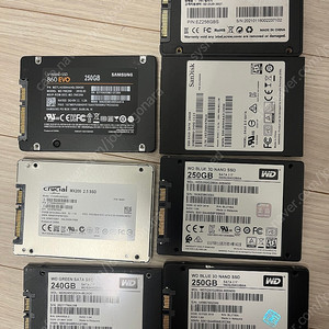 Sata3 2.5인치 SSD (240,250g)