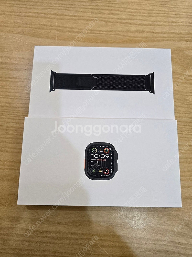 애플워치울트라2블랙49mm 블랙트레일루프M/L 셀룰러자...--1
