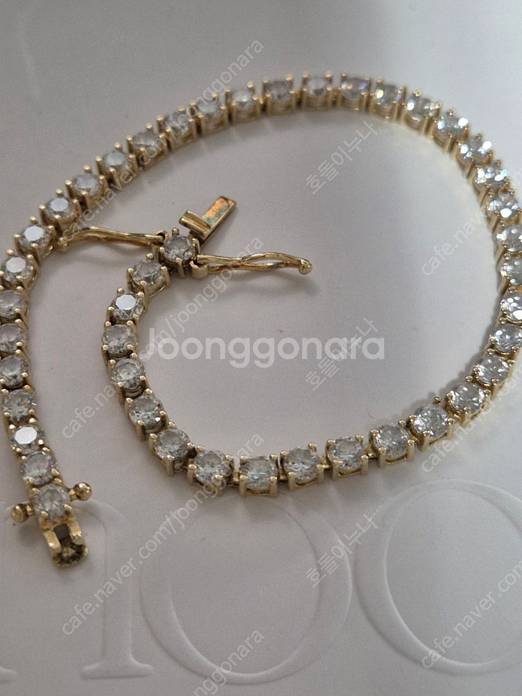 14k 3mm 테니스팔찌--0