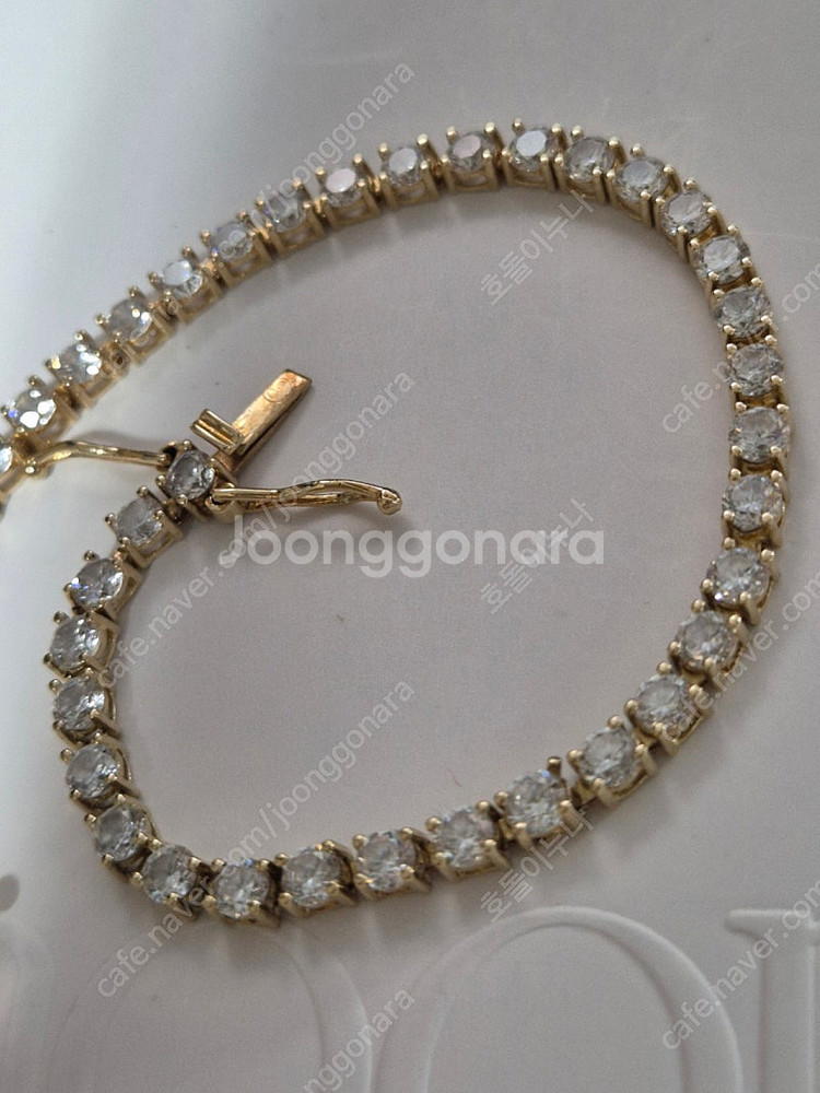 14k 3mm 테니스팔찌--1