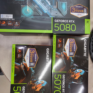 기가바이트 지포스 RTX 5080 GAMING OC D7 16GB PCDIRECT 신품미개봉 부산거제