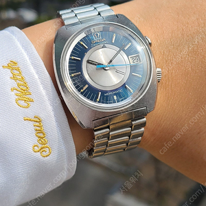 [정품] 오메가 씨마스터 메모메틱 블루 알람시계 빈티지 (Omega Seamaster Blue Memomatic Alarm Vintage)