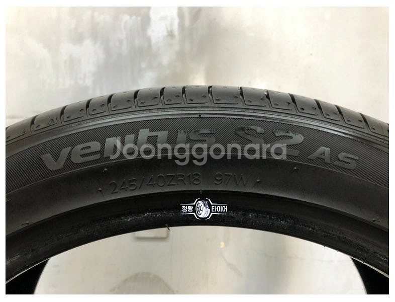 중고타이어 한국타이어 벤투스S2AS 245/40R18 ...--5
