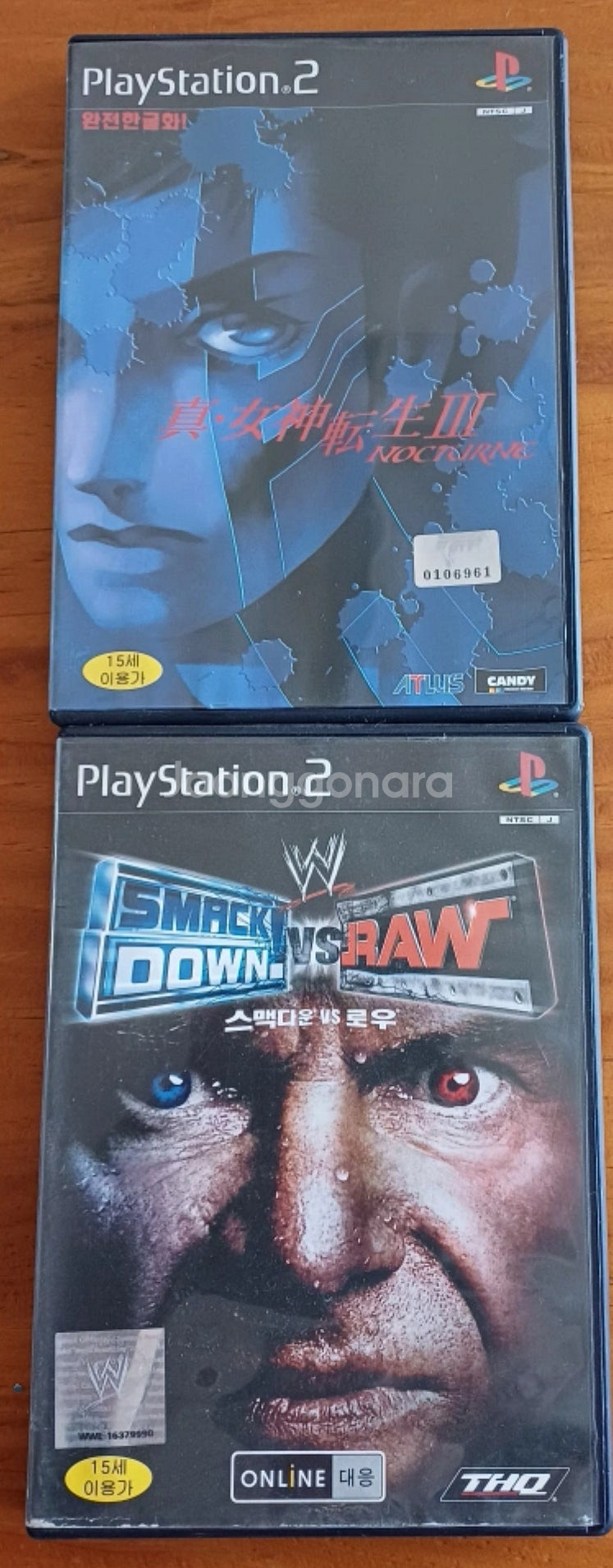 PS2 여신전생 녹턴 & PS2 스맥다운 대 로우--0