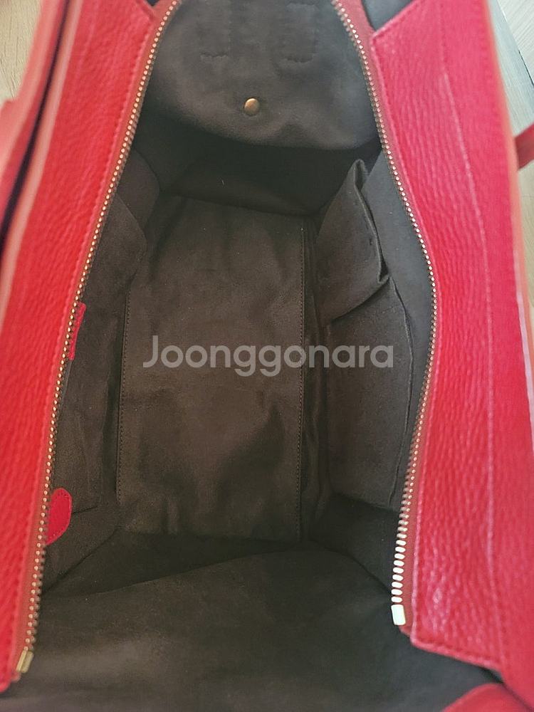 셀린느 러기지 미니 레드--2