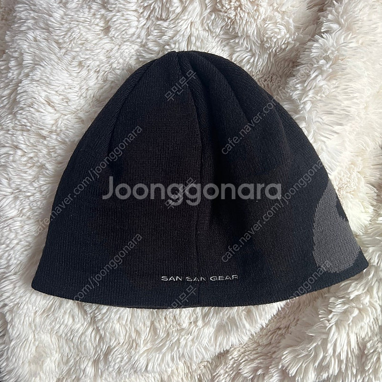 산산기어 24FW 로고 비니 블랙--1