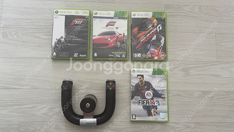 Xbox360 스피드휠 + 레이싱CD--3