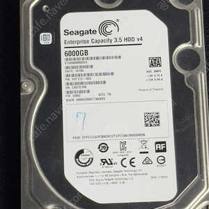 시게이트 HDD 3.5인치 7200RPM 6TB 하드 판매합니다. ST6000NM0024-1HT17Z