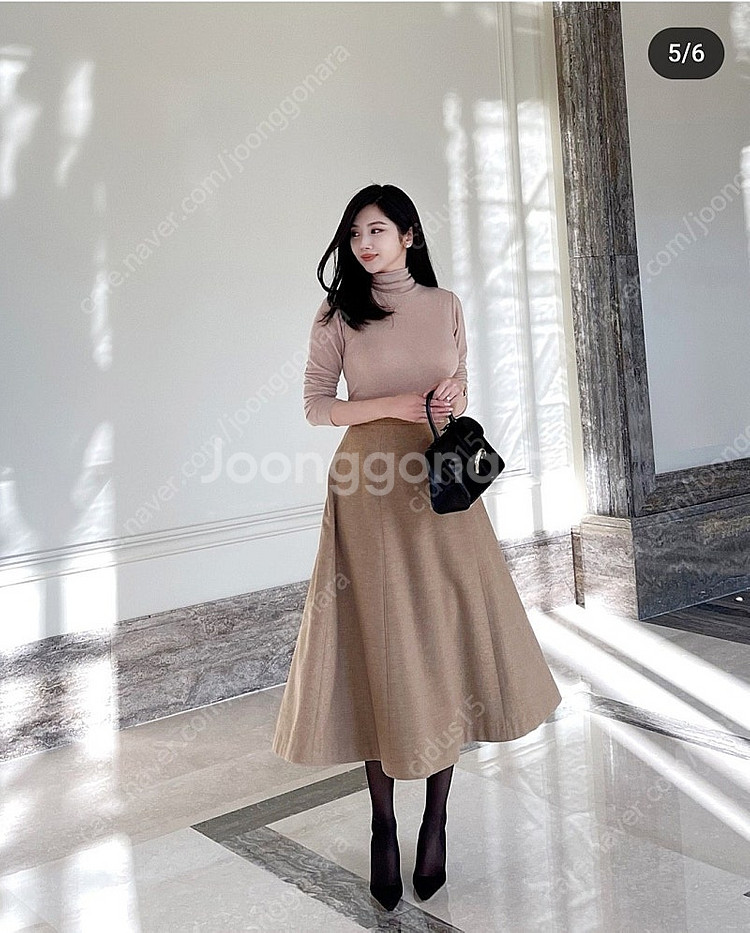 레티첼라 메리 울 스커트(베이지) 새상품--0