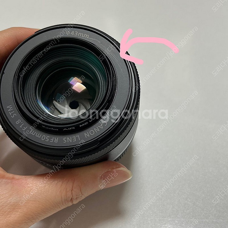 캐논 렌즈 RF 50mm F1.8 STM 팝니다--4