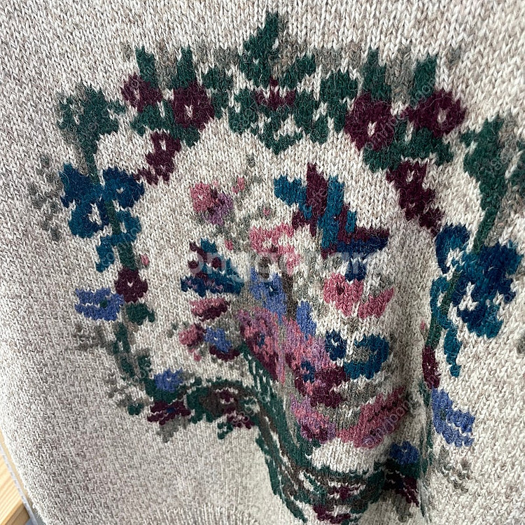 [55-66]에디바우어 플라워 그래픽 울니트 정품/ 랑방 마인 더캐시미어 타임 코스 마쥬 산드로 오르 폴로 미샤--1