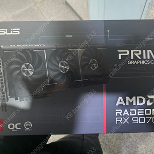 (미개봉) ASUS PRIME 라데온 RX 9070 XT OC D6 16GB, 영수증X