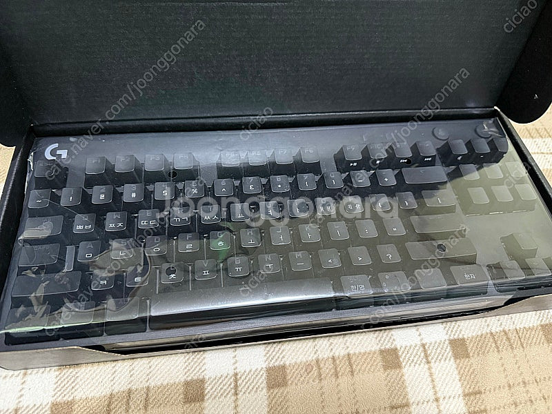 로지텍 PRO GX BLUE CLICKY 게이밍 키보드...--1