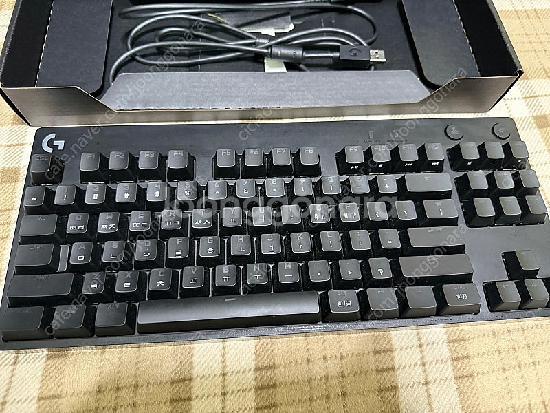 로지텍 PRO GX BLUE CLICKY 게이밍 키보드...--2