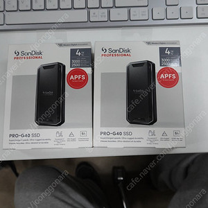 (1개 남음) 미개봉 4TB SANDISK PROFESSIONAL 썬더볼트3 / USB SSD 외장하드 팝니다. (PRO-G40 SSD)