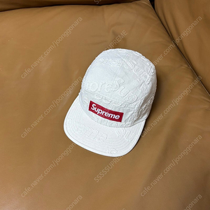 Supreme 슈프림 캠프캡 모자 (Washed Natural)