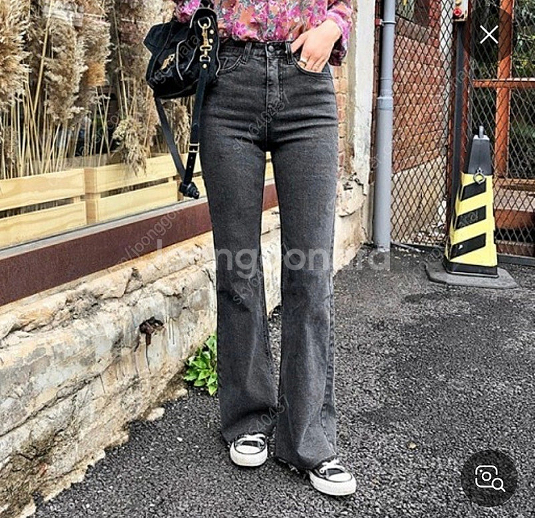 임블리 교복바지 부츠컷 기모청바지 흑청 29--0