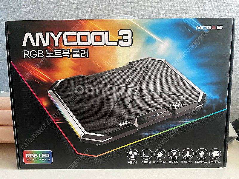 ANYCOOL3 RGB 모가비 노트북 쿨러--0