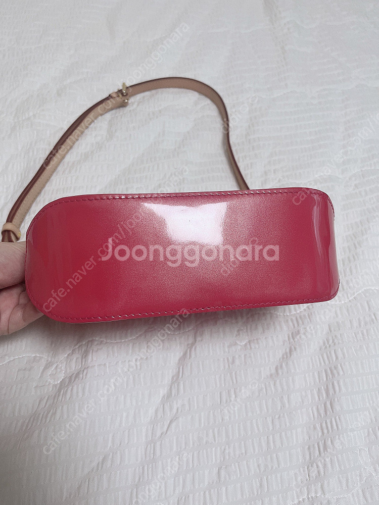 루이비통 가방 베르니 모노그램 에나멜 핑크 숄더백 크로...--2