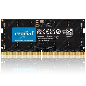 마이크론 Crucial 노트북 DDR5-5600 CL46 32g * 2개