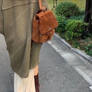 미닛뮤트 클로 백팩 코듀로이 브라운