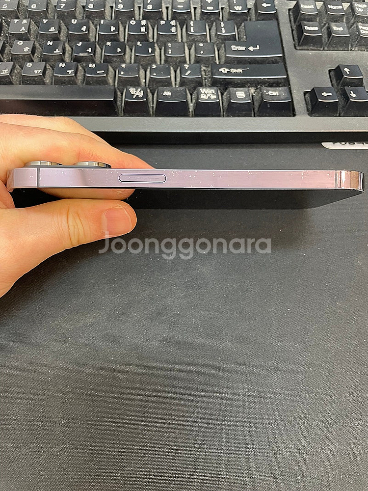 아이폰14프로 퍼플 128GB 상태좋은 중고65만팝니다...--5