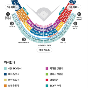 3월23일(일) 3/23 SSG vs 두산 1루 내야패밀리 테이블석 양도