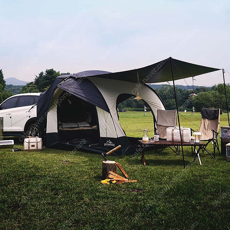 어반사이드 프로텍트3 차박텐트 크림&블랙 추가 구성품 풀세트 & 차박매트--6