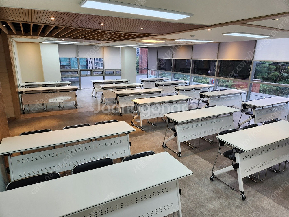강의실책상 학원용책상 세미나테이블 회의테이블 연수용테이블 접이식테이블 서울전시장--7