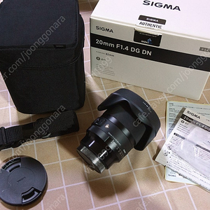 SIGMA 20mm F1.4 DG DN | Art (L마운트) 판매합니다.