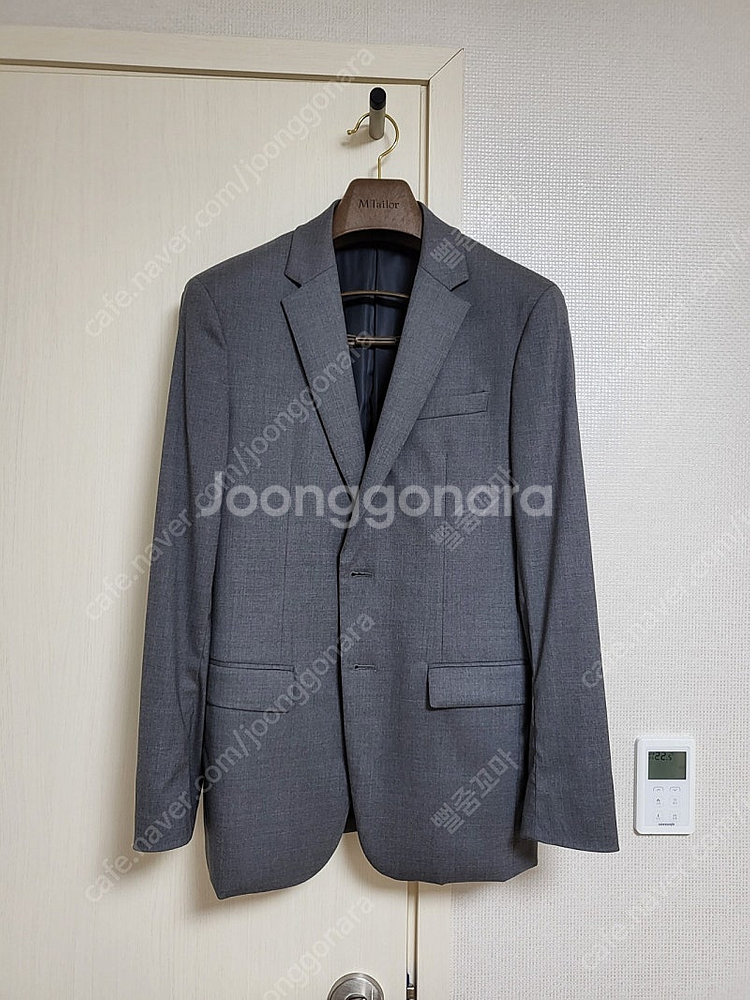 솔리드 옴므 그레이정장 세트 로로피아나--1