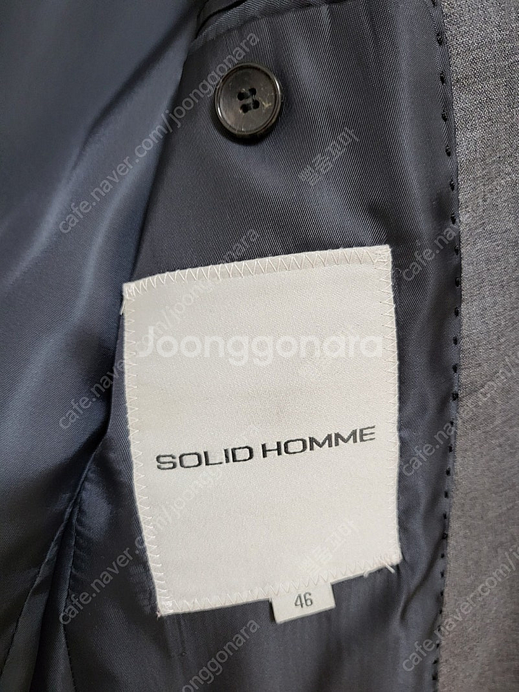 솔리드 옴므 그레이정장 세트 로로피아나--3