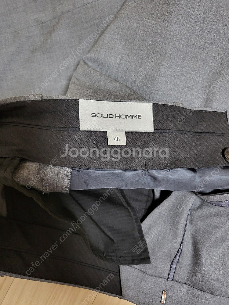 솔리드 옴므 그레이정장 세트 로로피아나--6