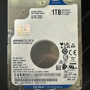 WD Blue 1TB 2.5인치 SMR HDD(WD10SPZX) 팝니다.