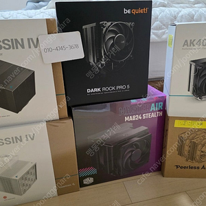 쿨러마스터MA824 STEALTH ,be quiet DARK ROCK PRO 5, DEEPCOOL ASSASSIN 4 (다크락프로5 어쌔신4, 공랭 대장쿨러)