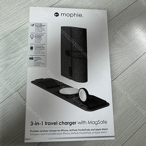 Mophie 3-in-1 travel charger with MagSafe 팝니다.(단순개봉)