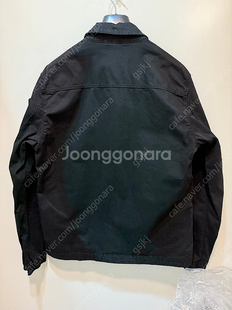 (L) 스톤아일랜드 25ss 올드이펙트 오버셔츠 블랙 ...--6