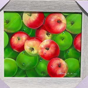 사과 유화 그림(김동환 화백) 이미지